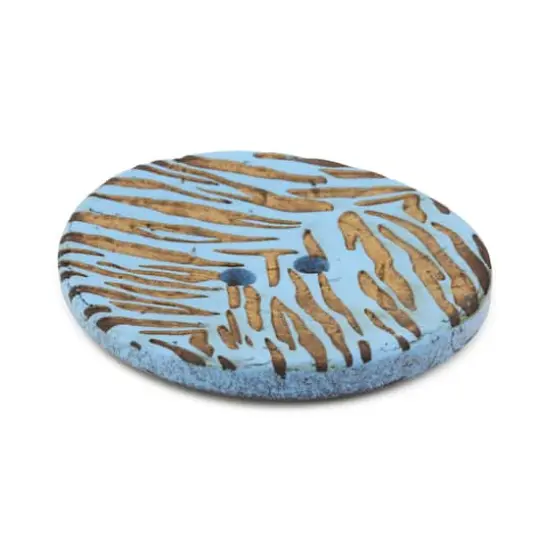 Dritz® 30mm Sustainable Coconut Round Button, 3ct. Light blue {4}