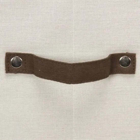 Household Essentials 19" Flatware Storage Box White and Brown {8}