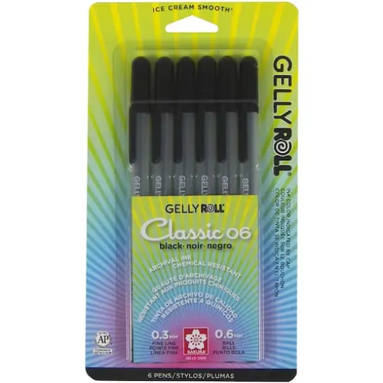 Sakura&reg; Gelly Roll&reg; Black Fine Point Pen Set {1}