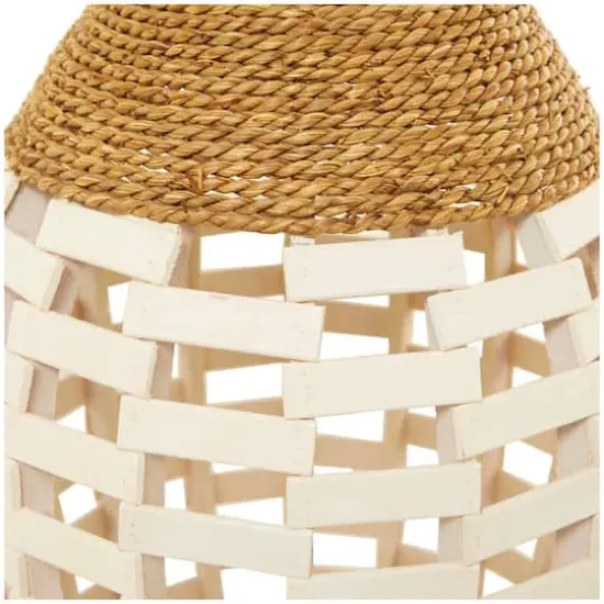 White Seagrass Handmade Tall Woven Floor Vase 13" x 13" x 40" {4}