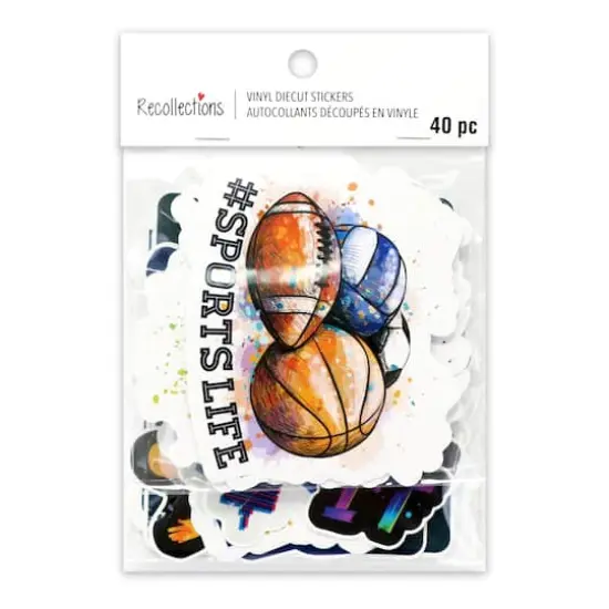 Sports Vinyl Die Cut Stickers by Recollections&trade; {5}