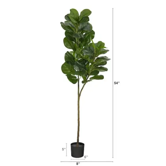 4.5ft. Potted Fiddle Leaf Fig Tree {3}