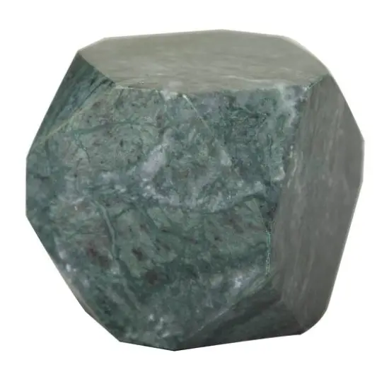 CosmoLiving by Cosmopolitan 4" Geometric Marble Block Bookend Set Gray {5}