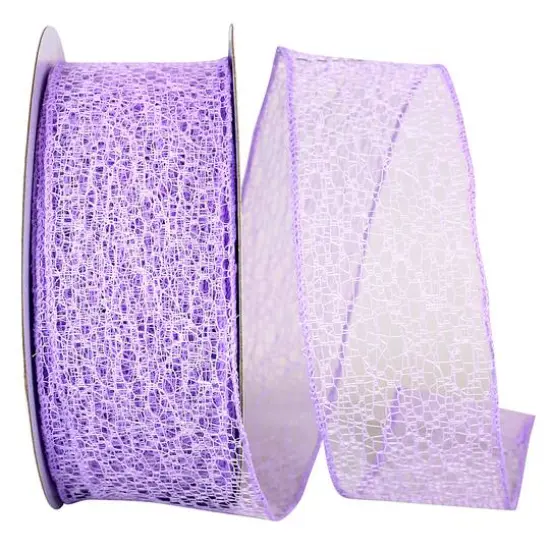 JAM Paper 2.5" x 25yd. Web Natural Wired Ribbon {2}