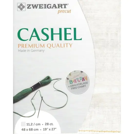 Zweigart&reg; Cashel Precut 28 Count Premium Fabric, 19" x 27" Dune {1}