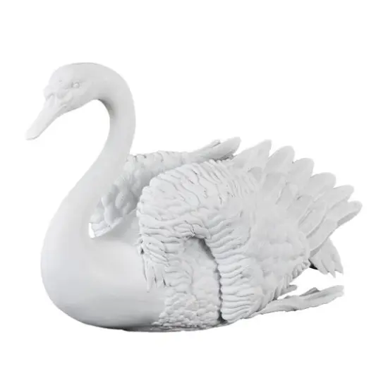 24" White Swan Sculpture {4}