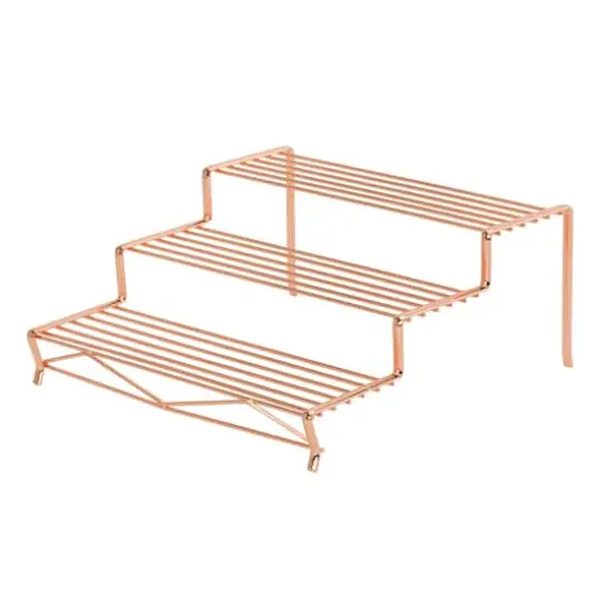 Kitchen Details 12" Geode 3-Tier Spice Rack Copper {1}