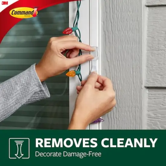 3M Command&trade; Outdoor Light Clips, Clear {10}