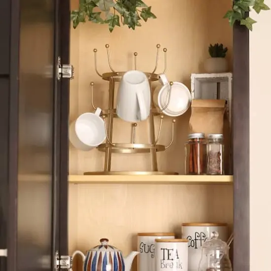 DII&reg; Vintage Coffee Mug Stand Matte Bronze {6}