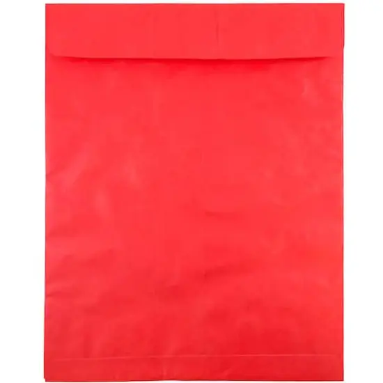 JAM Paper 11.5" x 14.5" Tyvek&reg; Open End Catalog Envelopes, 25ct. Red {1}
