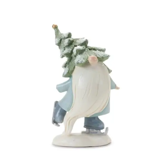 Pine Tree Gnome with Skis & Skates Set {6}