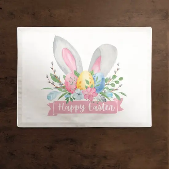 Happy Easter Banner 14" x 18" Poly Twill Placemat {3}