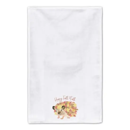 Happy Fall Y'all Hedgehog Tea Towel Set {5}