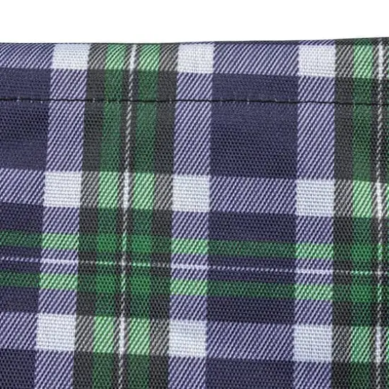 Household Essentials Large-Capacity Krush Utility Tote with 4 Exterior Pockets Blue/Green Plaid {7}