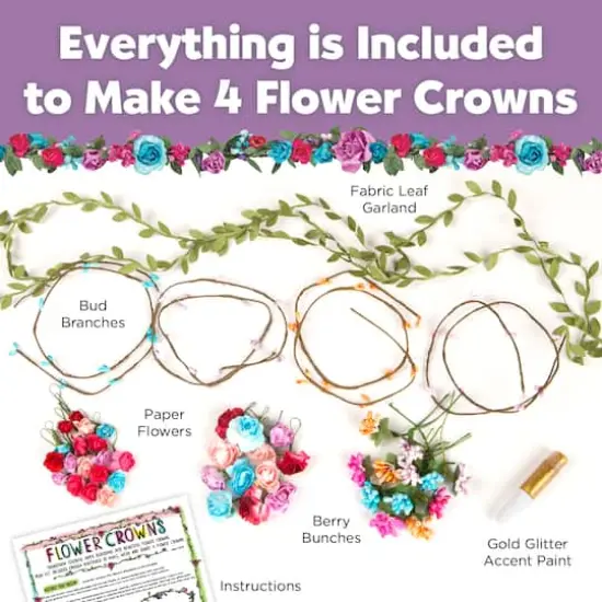 Creativity for Kids Flower Crowns Kit {3}