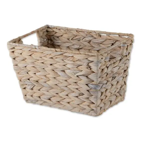 DII&reg; White Wash Hyacinth Basket Set {4}