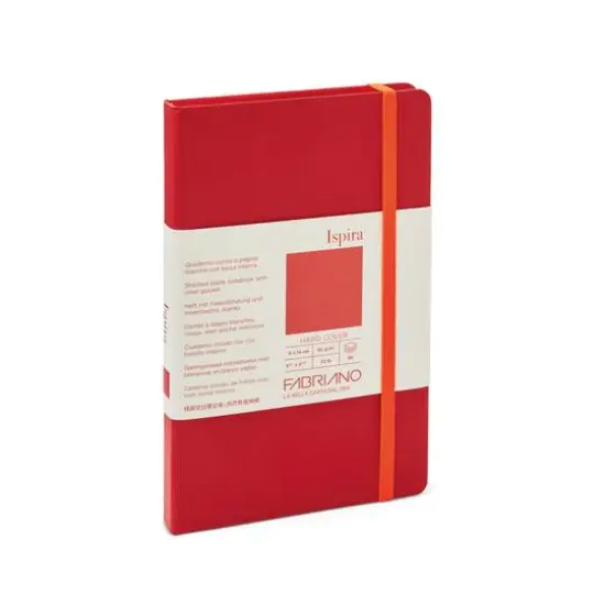 Fabriano&reg; Ispira Hardcover Blank Notebook Red {1}