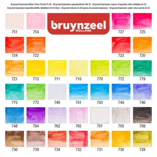 Bruynzeel Expression 36 Water Colour Set {4}