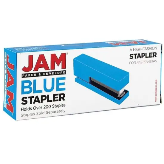 JAM Paper Desk Stapler & Staples Set Blue/Red {5}