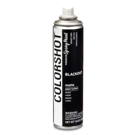 COLORSHOT&reg; Blackout Matte Spray Paint {4}