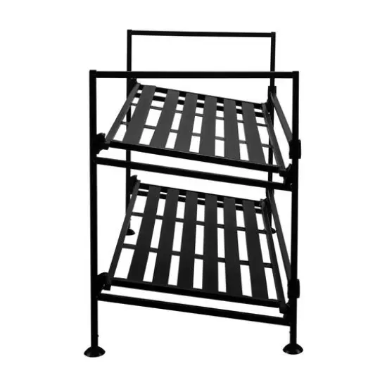 Organize It All Espresso 2-Tier Shoe Rack {7}
