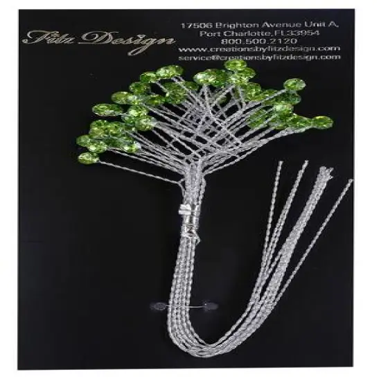 JAM Paper Rinestone Quintet, 12ct. Chartreuse Green with Silver Stem {1}