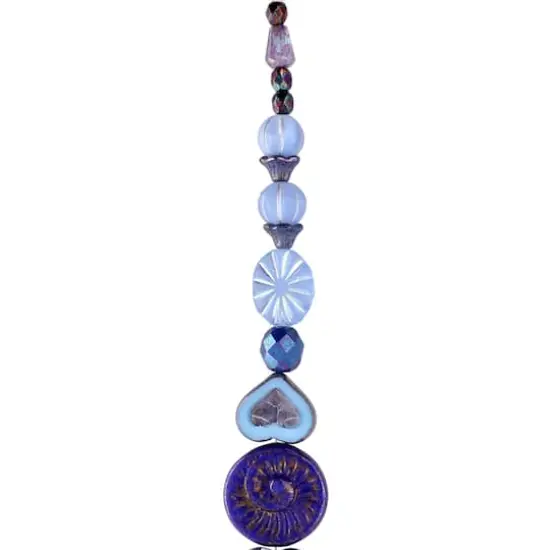 Blue Heart Czech Glass Bead Mix by Bead Landing&trade; {4}