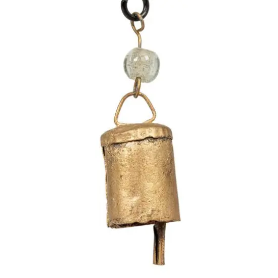 Hello Honey&reg; Black & Golden Hanging Metal Hearts with Bells Wall D&eacute;cor {7}