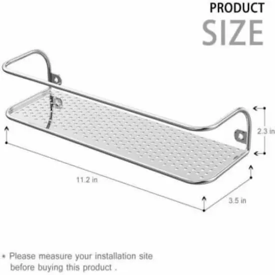 NEX&trade; Chrome Wall-Mount Spice Rack with Guard Rail, 4ct. {3}