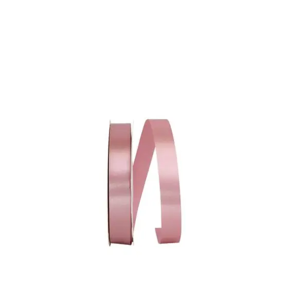 JAM Paper 7/8" x 100yd. Single Face Satin Allure Ribbon Rose Water {1}