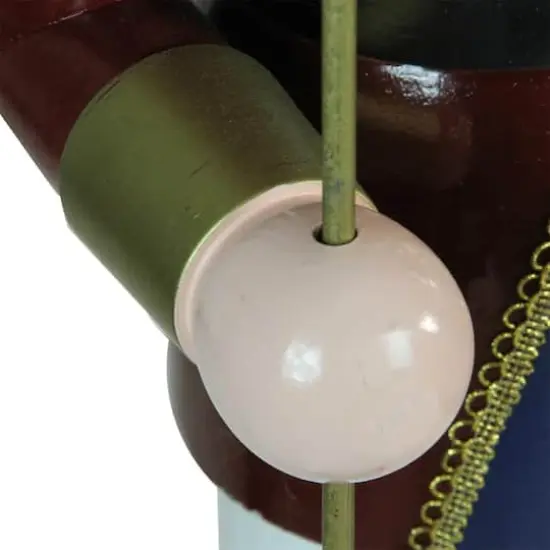 48'' Brown and White Wooden Christmas Nutcracker King with Scepter Decoration {4}