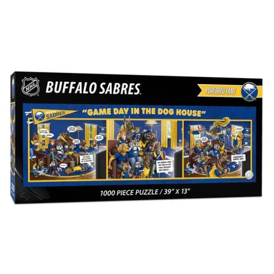 NHL Game Day in the Dog House 1,000 Piece Puzzle Chicago Blackhawks {2}