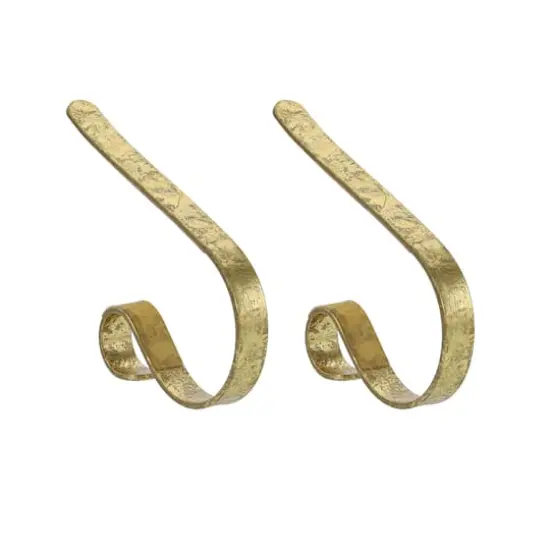 Original MantleClip&reg; Gold Foil Stocking Holders, 2ct. {1}
