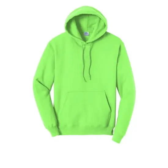 Port & Company® Neon Core Fleece Pullover Hooded Sweatshirt Neon Green {1}