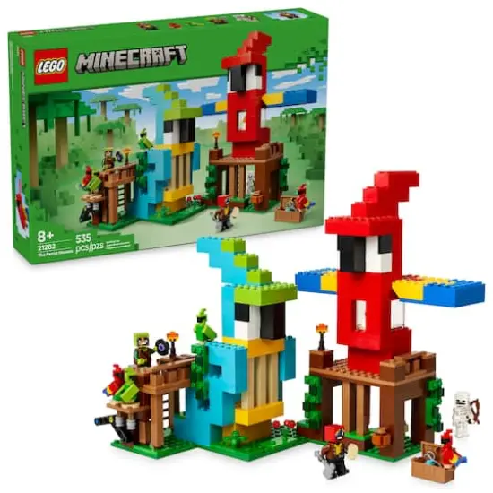 LEGO&reg; Minecraft&reg; The Parrot Houses, Buildable Video-Game Set 21282 {1}