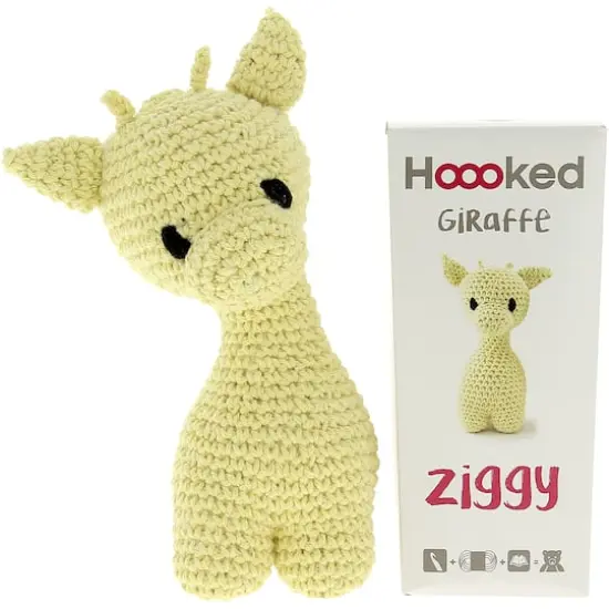 Hoooked DIY Ziggy the Yellow Giraffe Eco Barbante Crochet Kit {1}