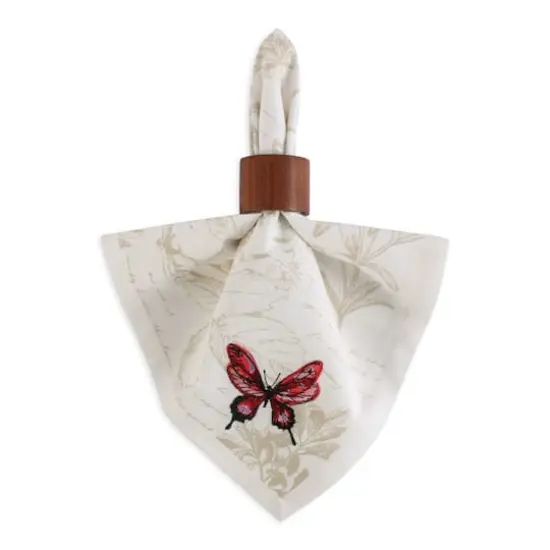 Botanical Butterfly Embroidered Napkin Set, 6ct. {3}