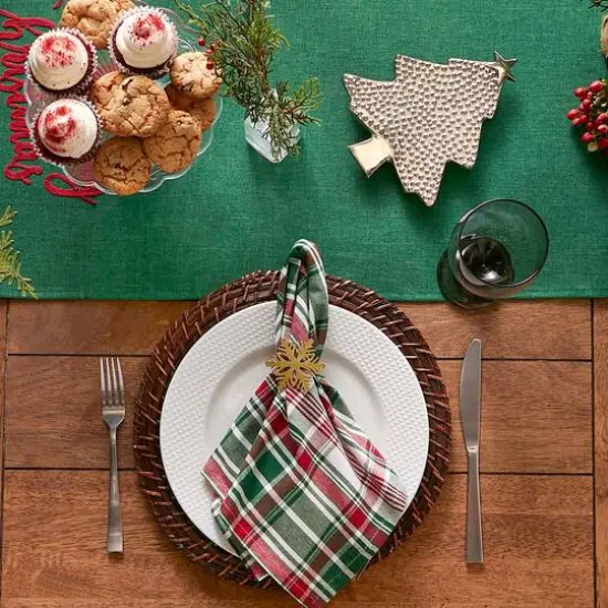 DII&reg; Yuletide Plaid Napkins, 6ct. {10}