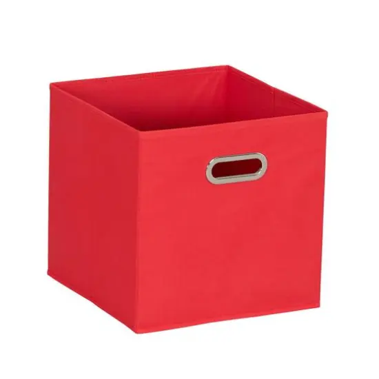 6 Pack Household Essentials 11" Fabric Storage Bins Red {6}