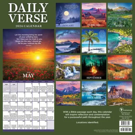 TF Publishing 2024 Daily Verse Wall Calendar {3}