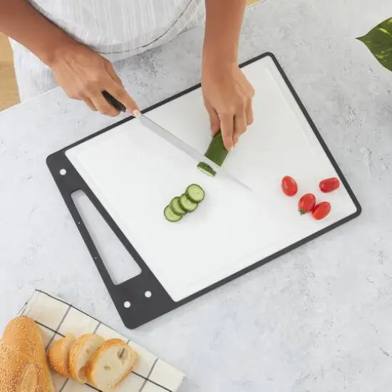 JoyJolt&reg; Cutting Board Set White and Black {5}