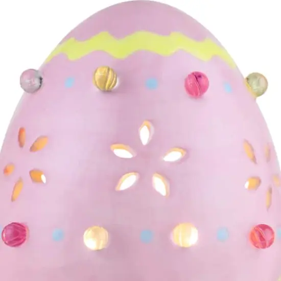 Mr. Cottontail Pink Ceramic Easter Egg Nightlight {5}