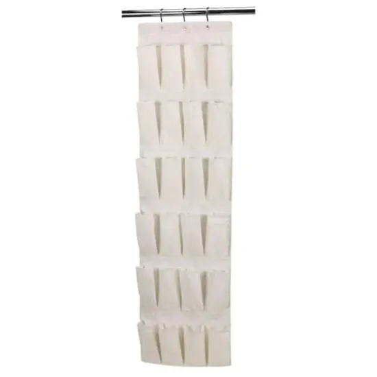 Household Essentials 24-Pocket Over the Door Shoe Organizer {1}