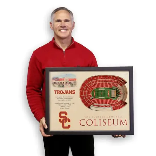 College Football 25-Layer StadiumView Wall Art USC Trojans {6}
