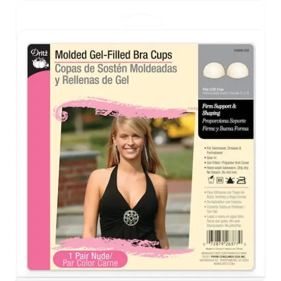 Dritz&reg; Nude C/D Molded Gel-Filled Bra Cups {1}