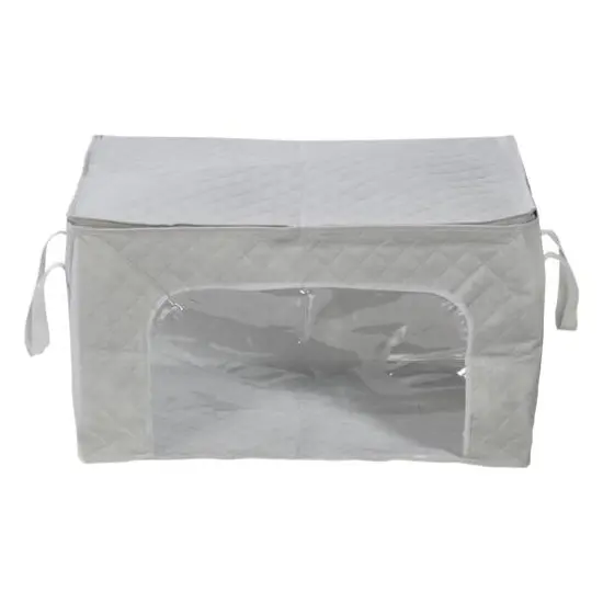 Honey Can Do Gray Clothes Storage Bags with Handles and Clear-View Windows, 3ct. {7}