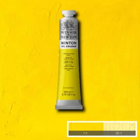 Winsor & Newton&trade; Winton 6.75oz. Oil Colour&trade; Paint Cadmium Yellow Light {7}