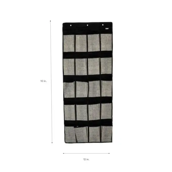 Simplify Black 20-Pocket Shoe Organizer {7}