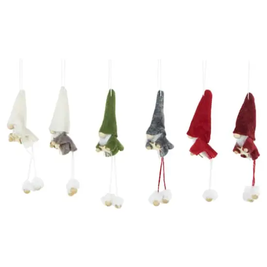 6ct. Gnomes with Stars Plush Christmas Ornaments {5}