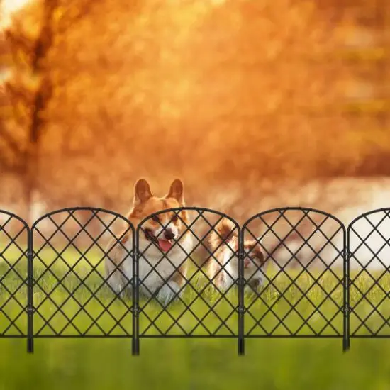 NEX&trade; Metal Rhombic Pet Guard & Garden Stake Fence, 19ct. {6}